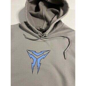 VINTAGE Y2K Nike Kobe Bryant Logo Hoodie Sweatshirt LARGE Gray Mamba Lakers NBA